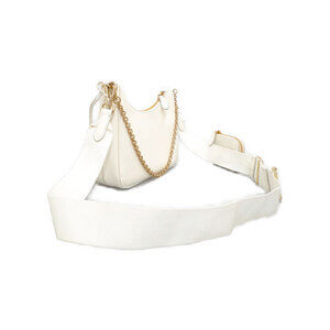 Prada Saffiano ReEdition Leather 2005 Black Shoulder Bag Chain